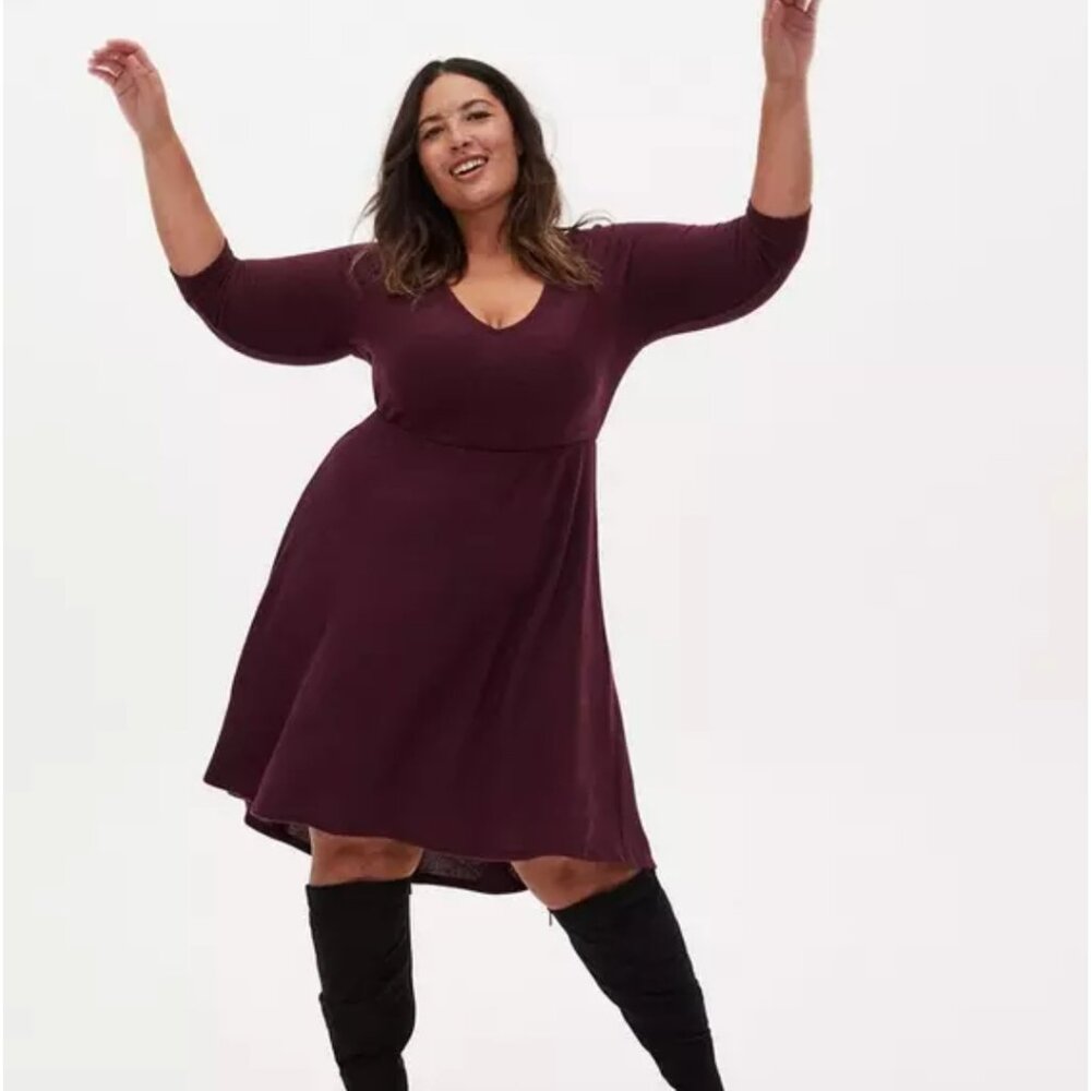 Mini hi low skater dress